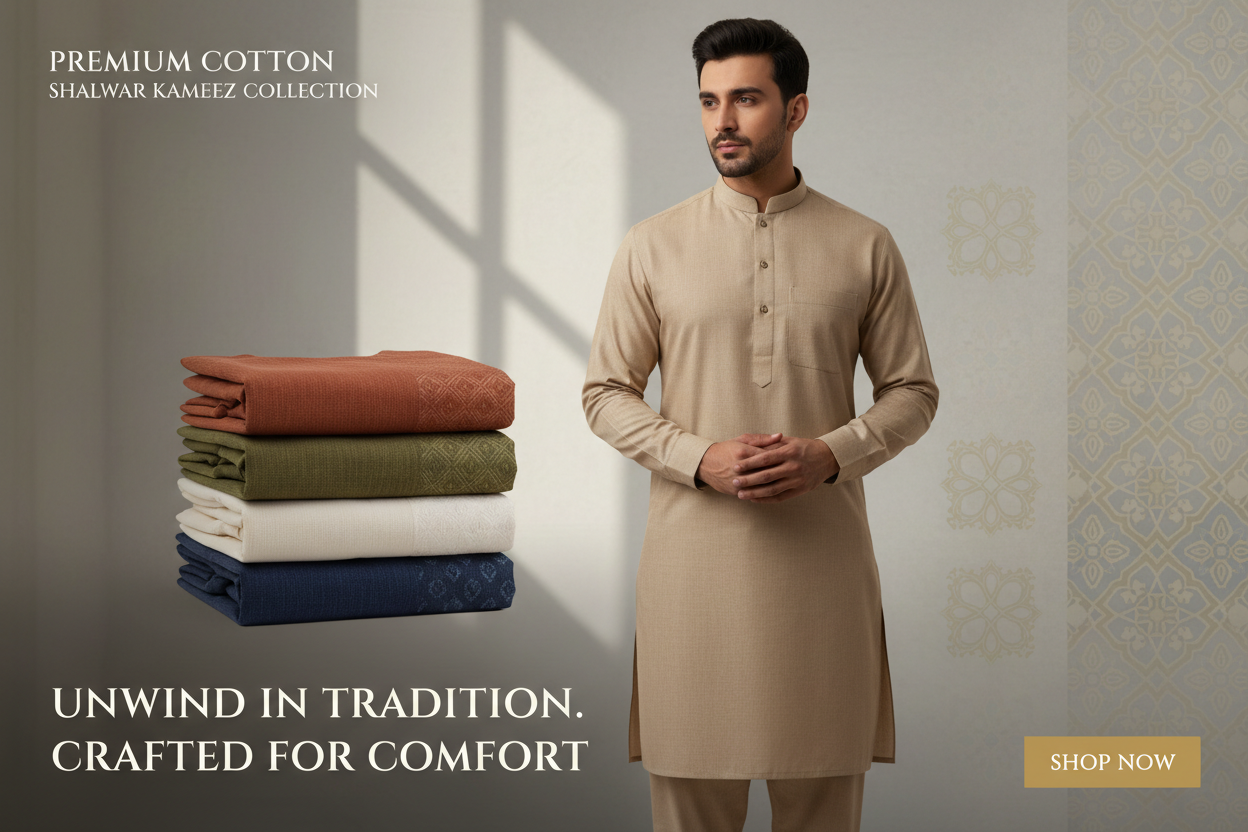 Unstiched Cotton Shalwar Kameez