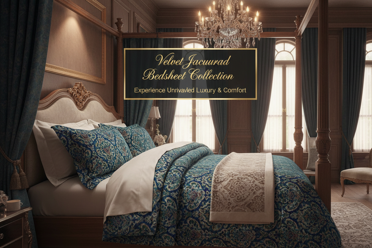 Velvet Jacquard Bedsheet