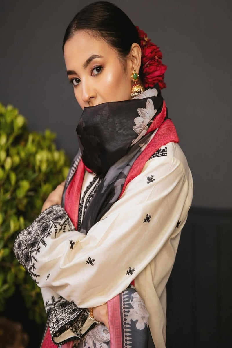 Cocy by Zara Shahjahan Summer  - Off-White Premium Air-Jet Lawn 3PC Embroidered Suits