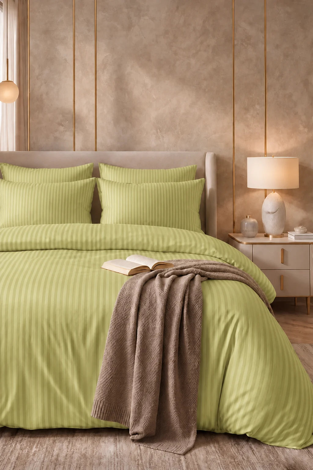 Pistachio Quilt Cover Set (6PCS - King Size)