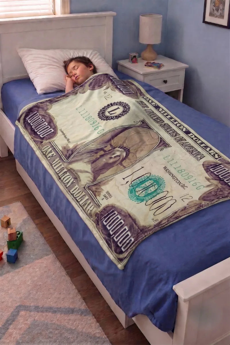 Kids Cartoon Printed Blanket – Soft Fleece Fabric – Size 37" x 27"