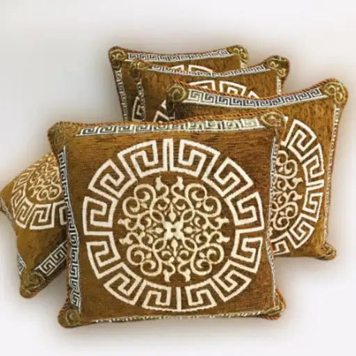 5 PCS Velvet Jacquard Cushion Covers Set