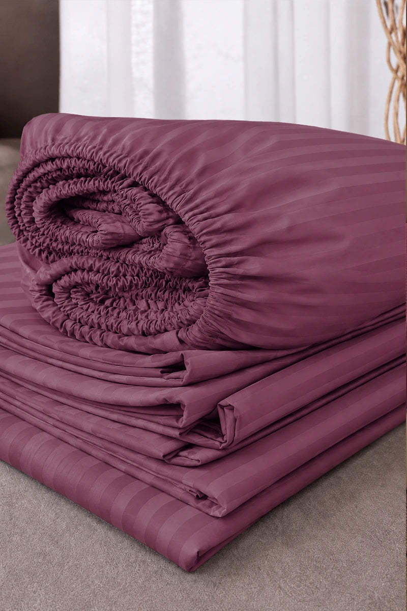 Mauve Quilt Cover Set (6PCS - King Size)