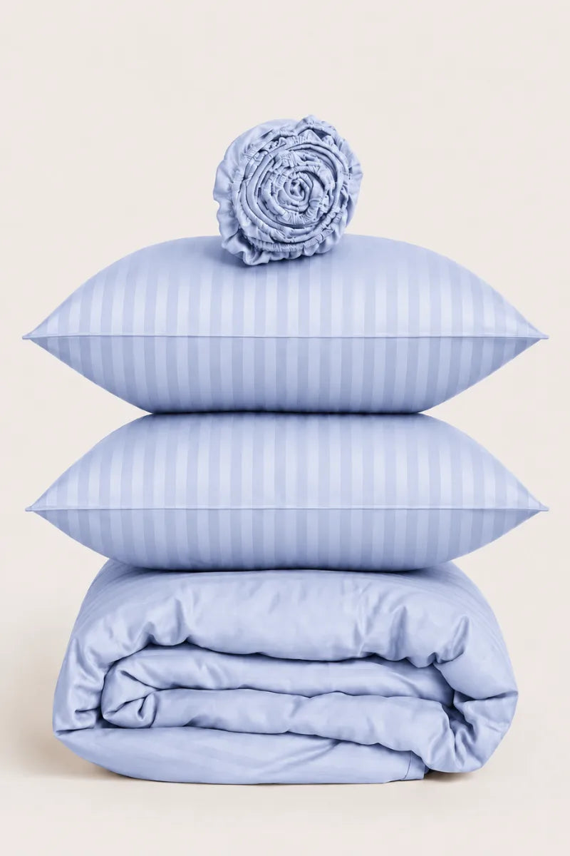 Ice Blue Quilt Cover Set (6PCS - King Size)