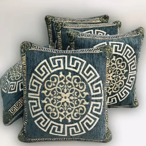 5 PCS Velvet Jacquard Cushion Covers Set