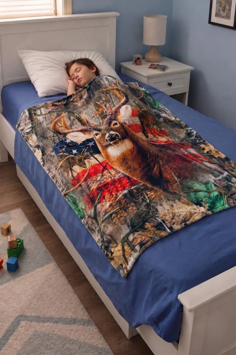 Kids Fun Print Fleece Blanket – Soft Character Design – Size (60" x 40")