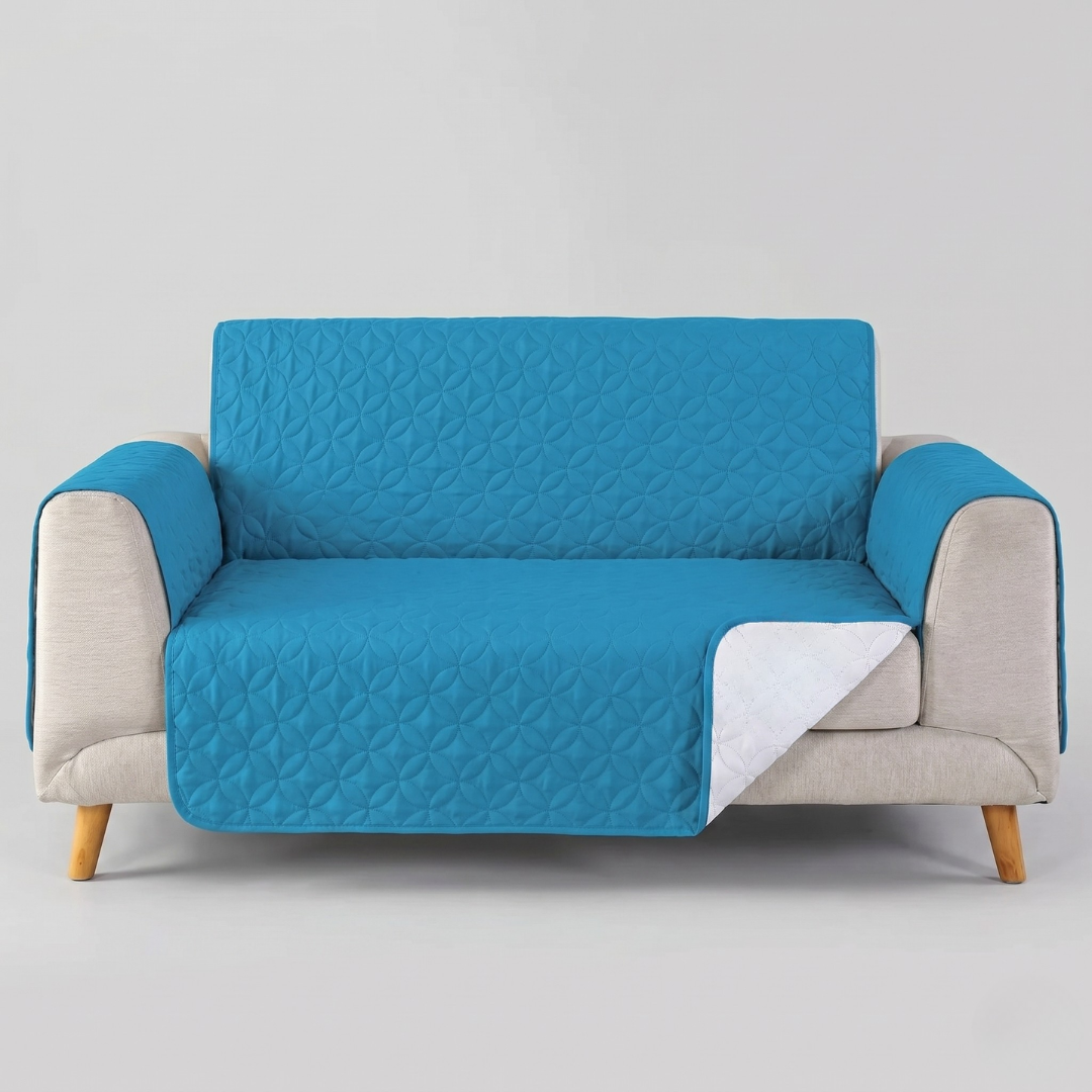 Premium Ultrasonic Quilted Sofa Cover (Zink Color)