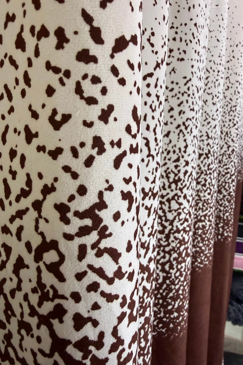 Ombre Speckled Curtain Set – Stylish & Modern Home Décor