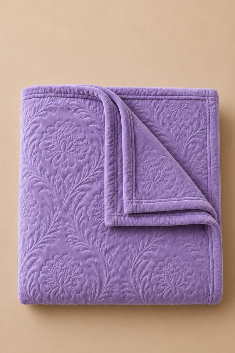 Lavender Embossed Blanket