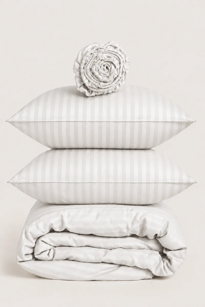 Bright White Quilt Cover Set (6PCS - King Size)