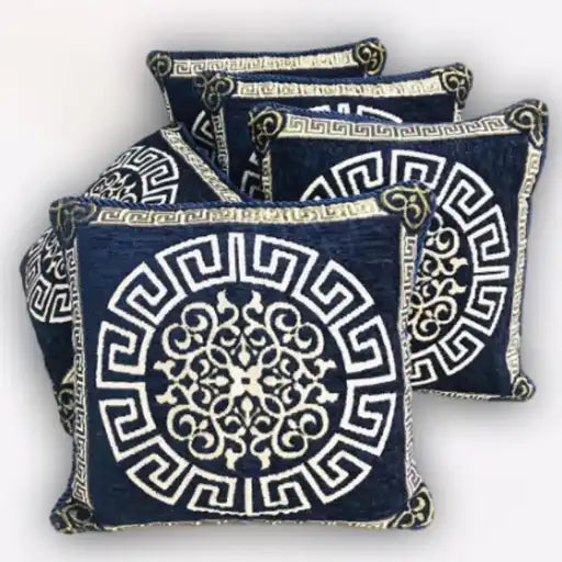 5 PCS Velvet Jacquard Cushion Covers Set
