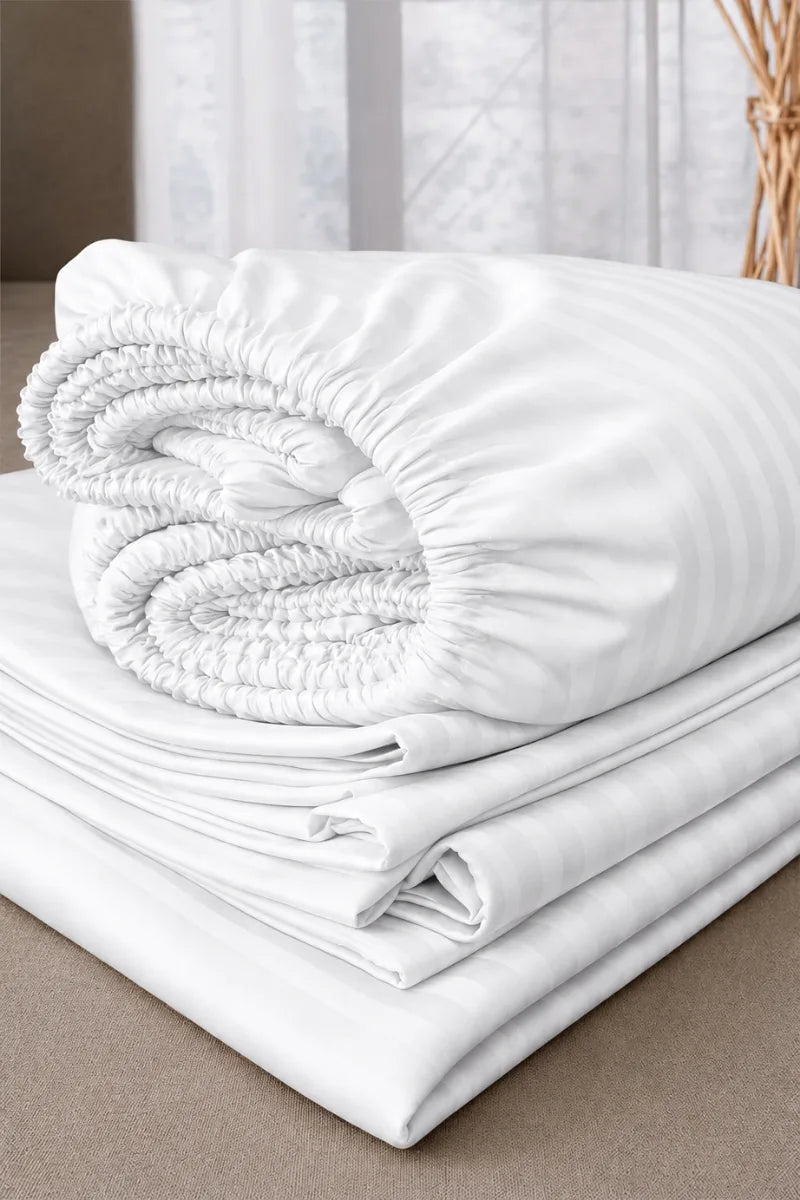 Bright White Quilt Cover Set (6PCS - King Size)