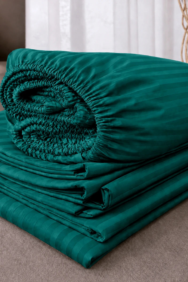 Deep Teal Quilt Cover Set (6PCS - King Size)