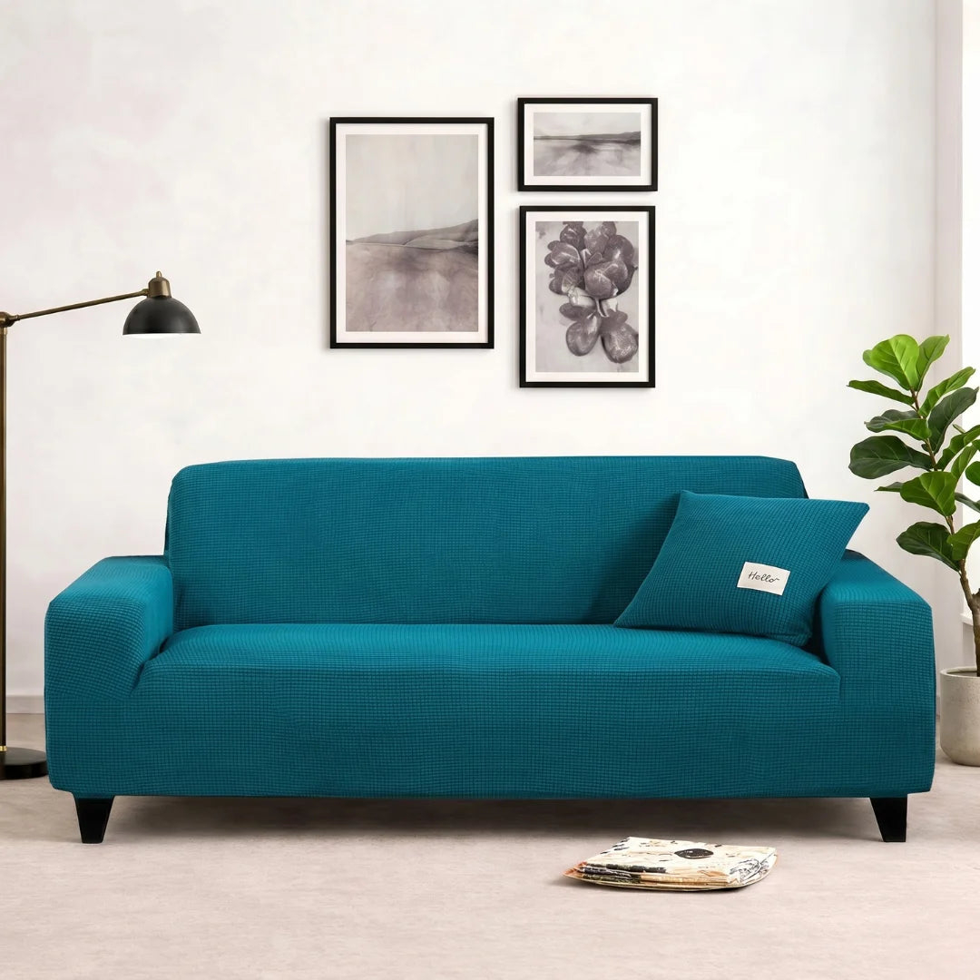 Perfect Fit Micro Mesh Sofa Cover (Zinc Color)