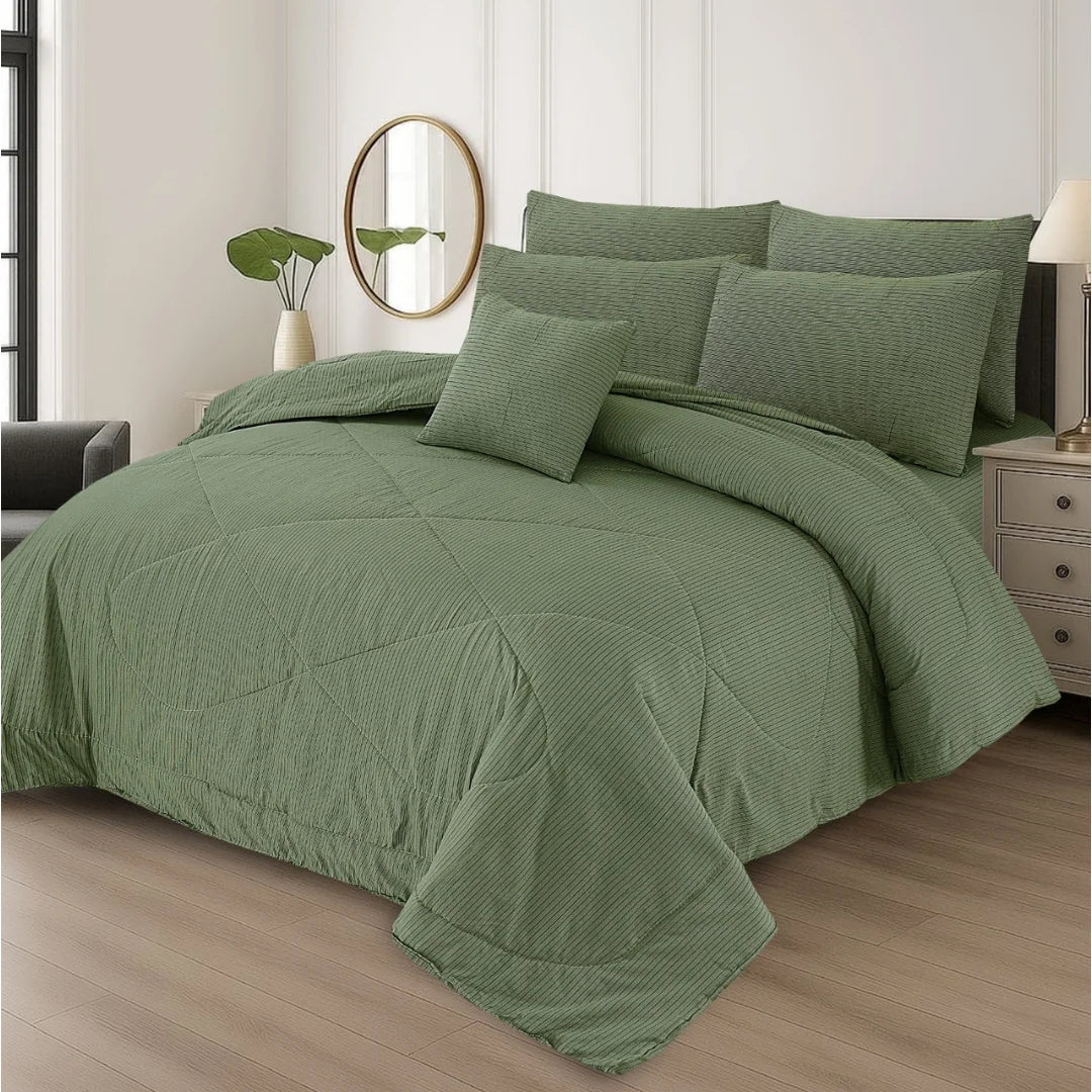 Premium King Size 7-Piece Comforter Set | Complete Bedding Collection