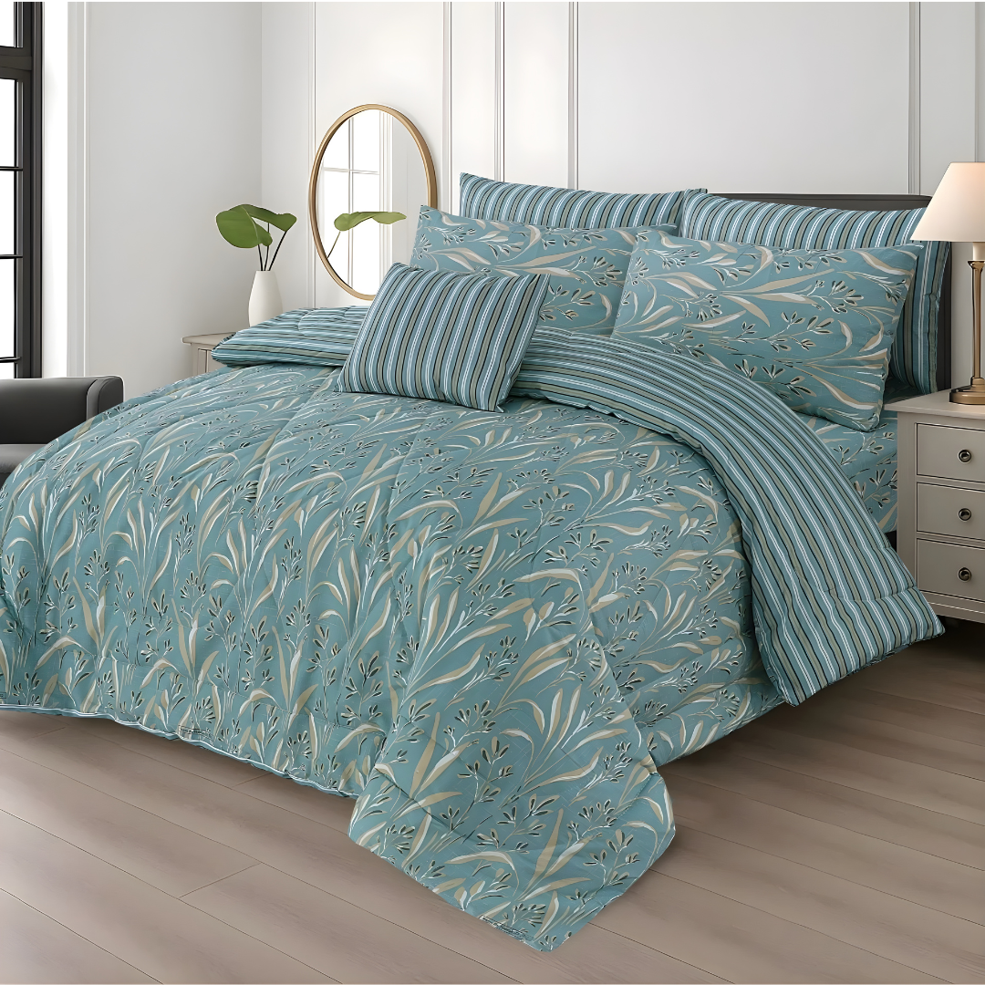 Premium King Size 7-Piece Comforter Set | Complete Bedding Collection