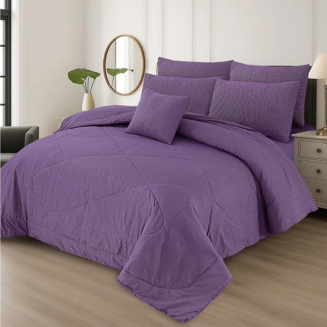 Premium King Size 7-Piece Comforter Set | Complete Bedding Collection