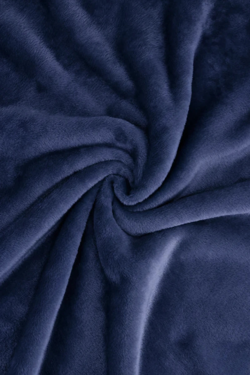 Premium Kids Plush Blanket Navy Blue – 30 x 40 Inches