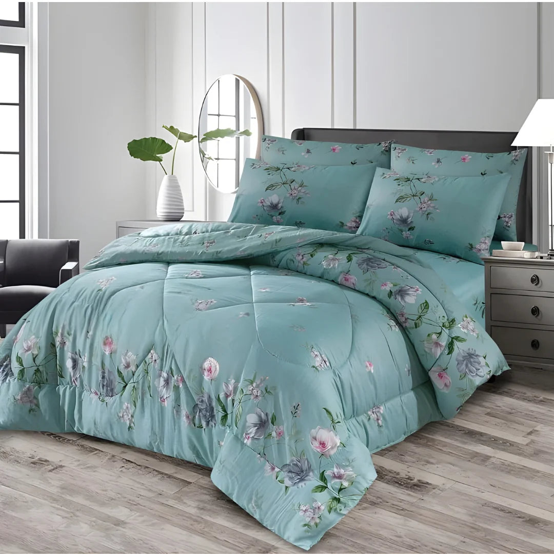 Premium King Size 7-Piece Comforter Set | Complete Bedding Collection