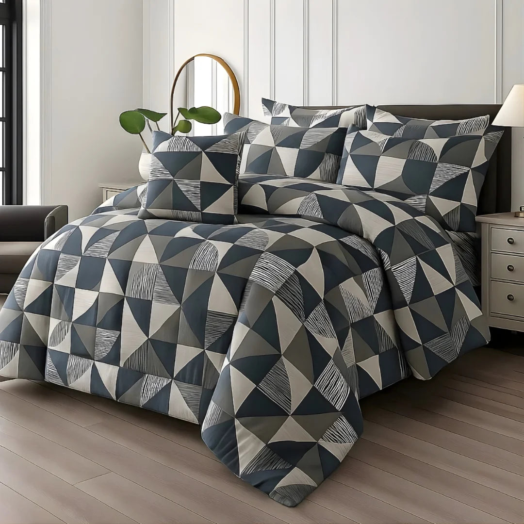 Premium King Size 7-Piece Comforter Set | Complete Bedding Collection
