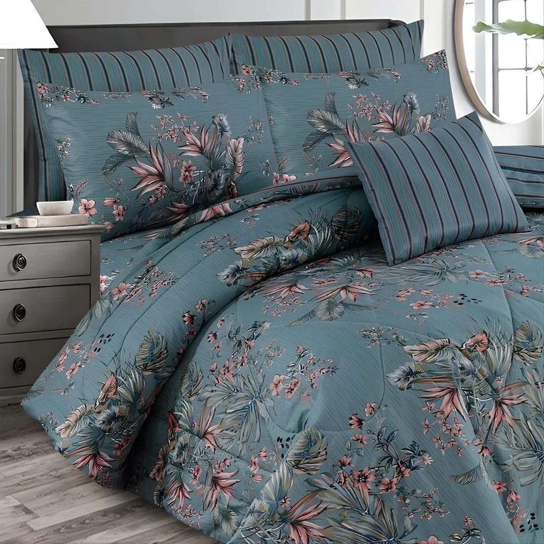 Premium King Size 7-Piece Comforter Set | Complete Bedding Collection
