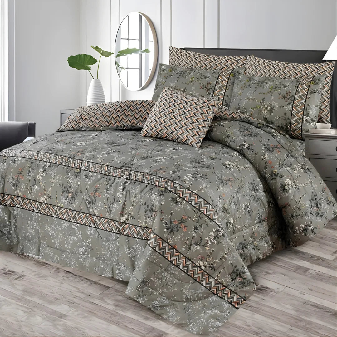 Premium King Size 7-Piece Comforter Set | Complete Bedding Collection