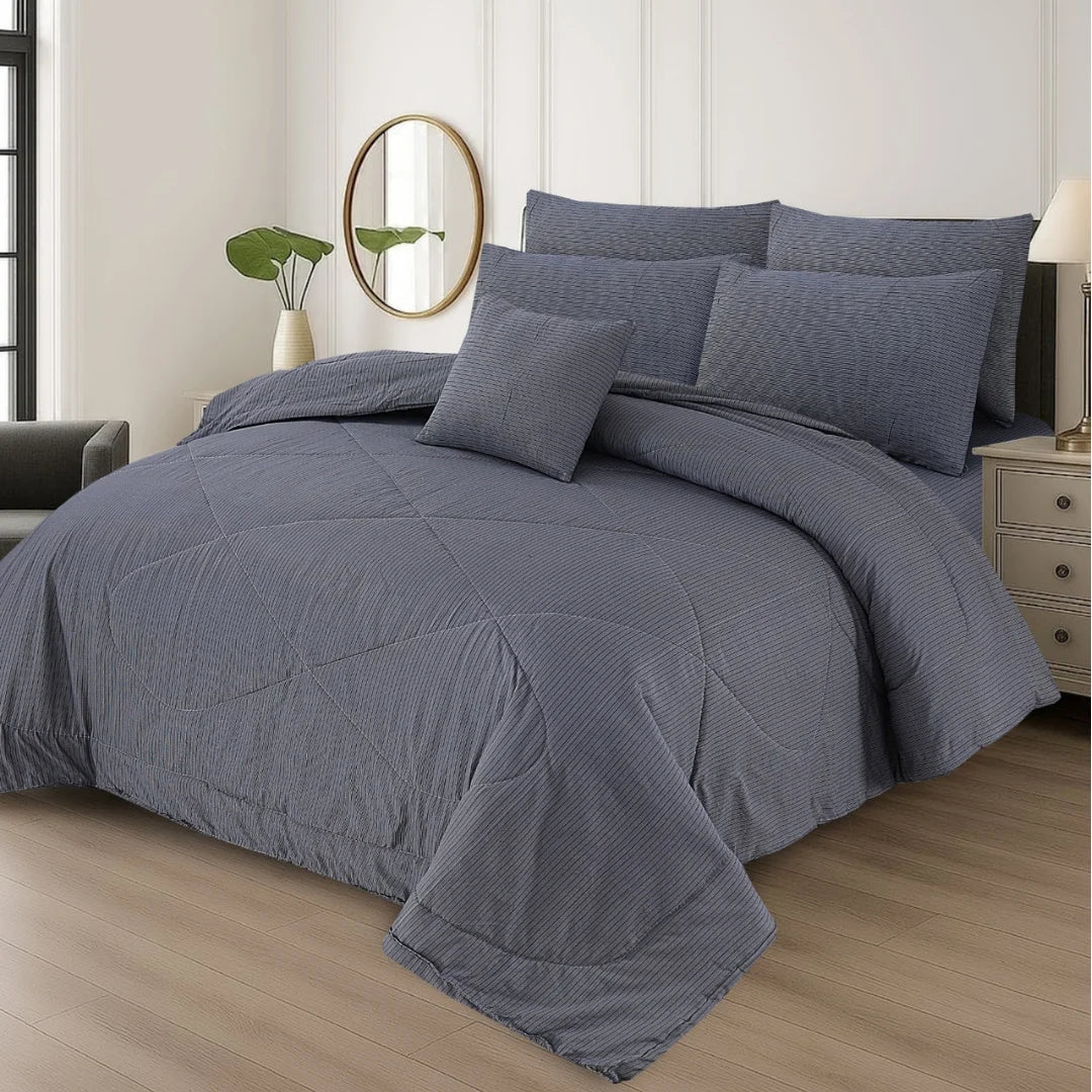 Premium King Size 7-Piece Comforter Set | Complete Bedding Collection