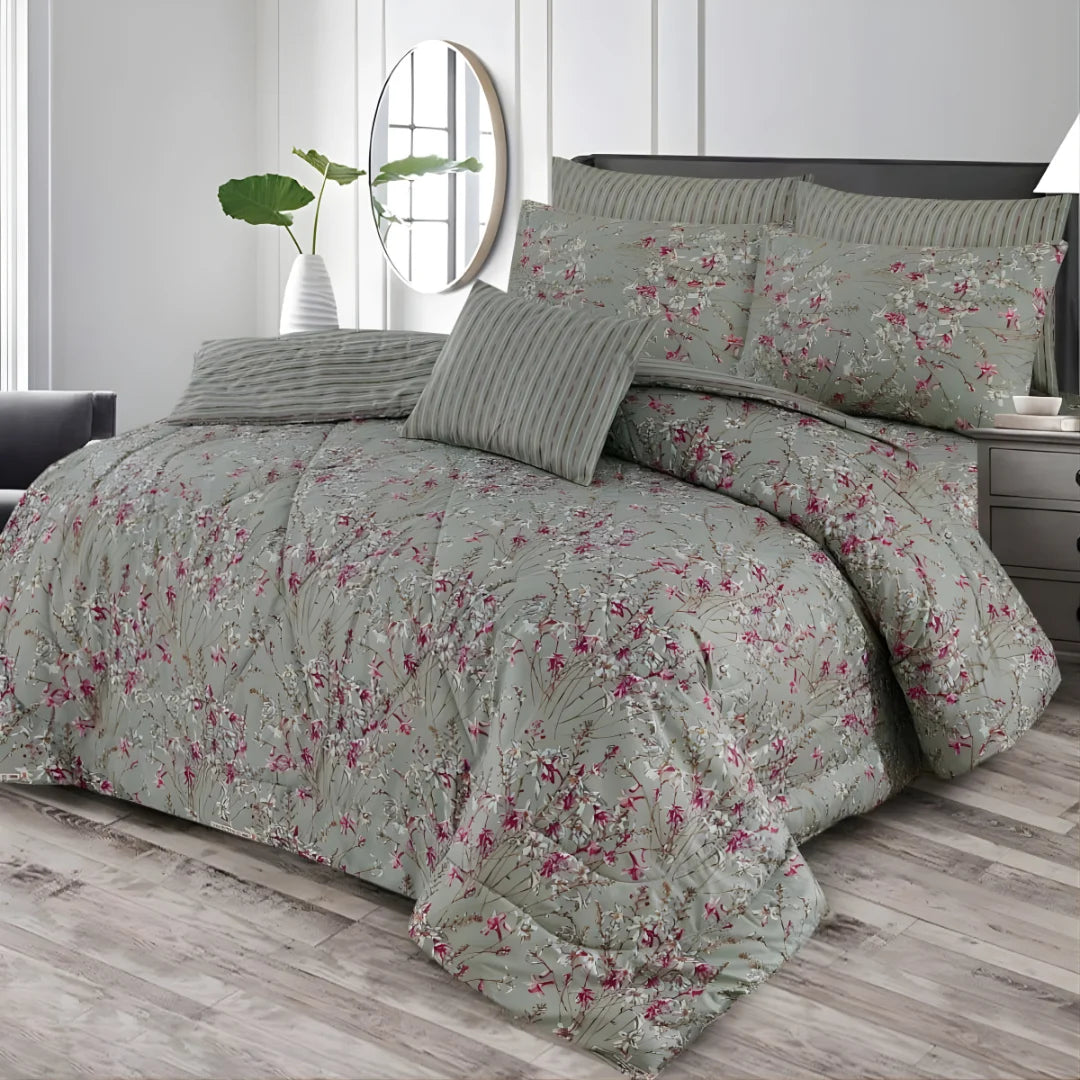 Premium King Size 7-Piece Comforter Set | Complete Bedding Collection