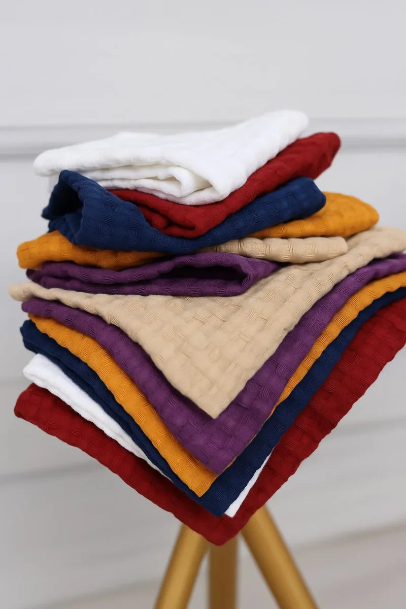 Waffle Weave Kitchen Duster | 100% Pure Cotton | Multi-Color