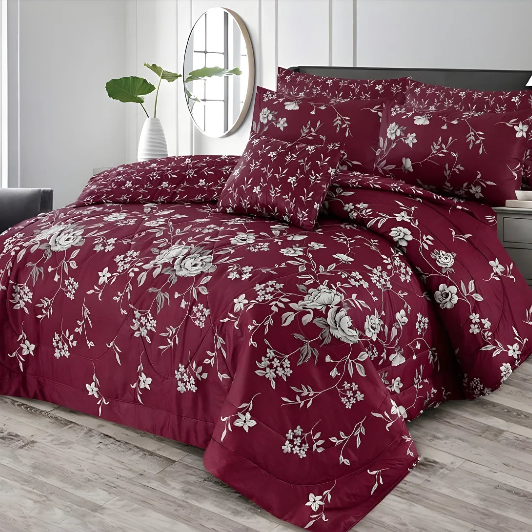 Premium King Size 7-Piece Comforter Set | Complete Bedding Collection