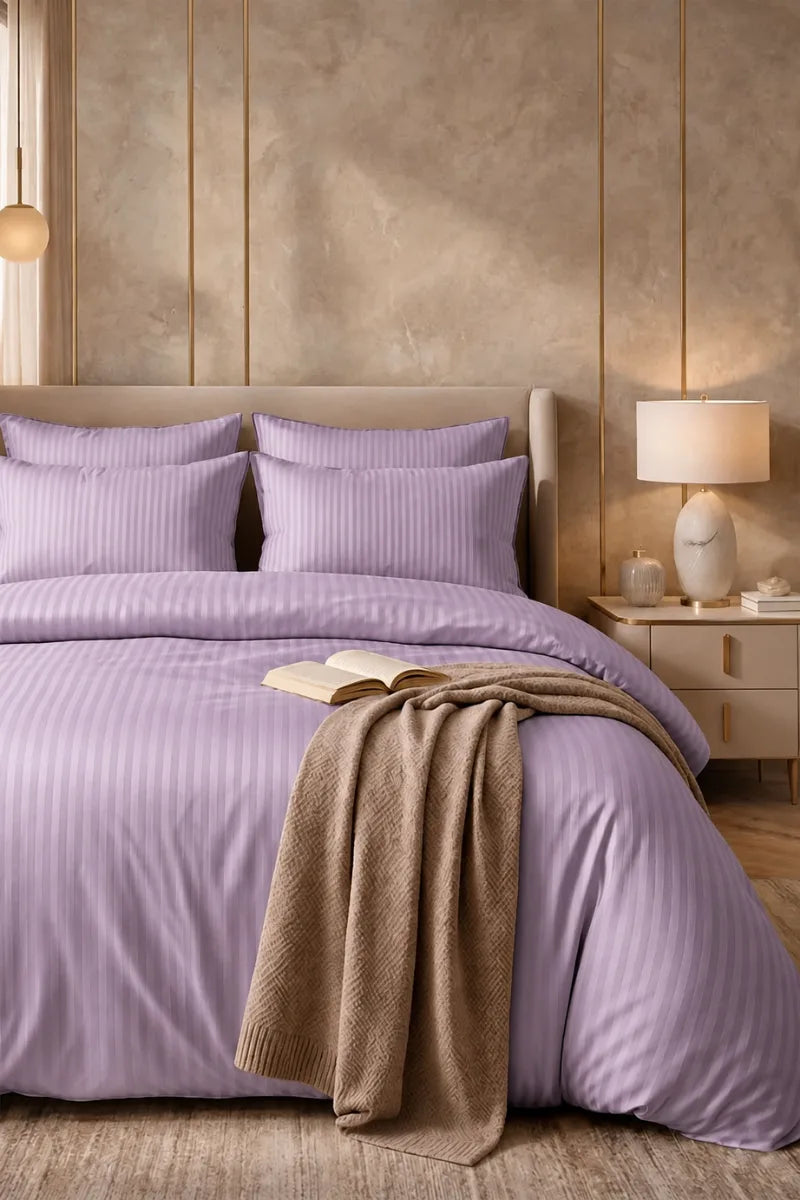 Lavender Quilt Cover Set (6PCS - King Size)