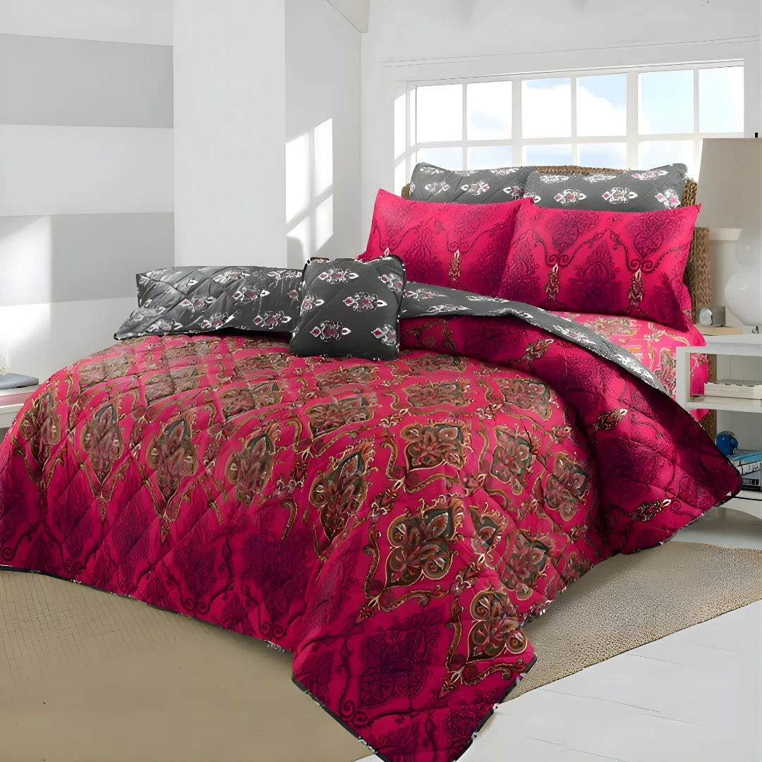 Premium King Size 7-Piece Comforter Set | Complete Bedding Collection