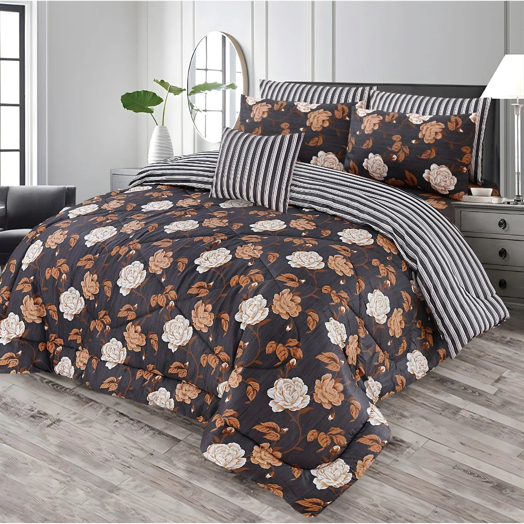 Premium King Size 7-Piece Comforter Set | Complete Bedding Collection