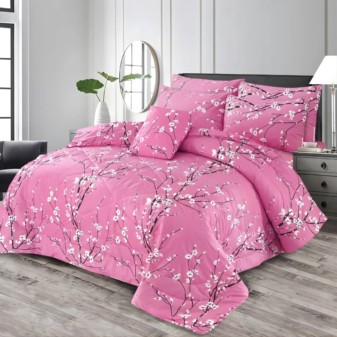 Premium King Size 7-Piece Comforter Set | Complete Bedding Collection