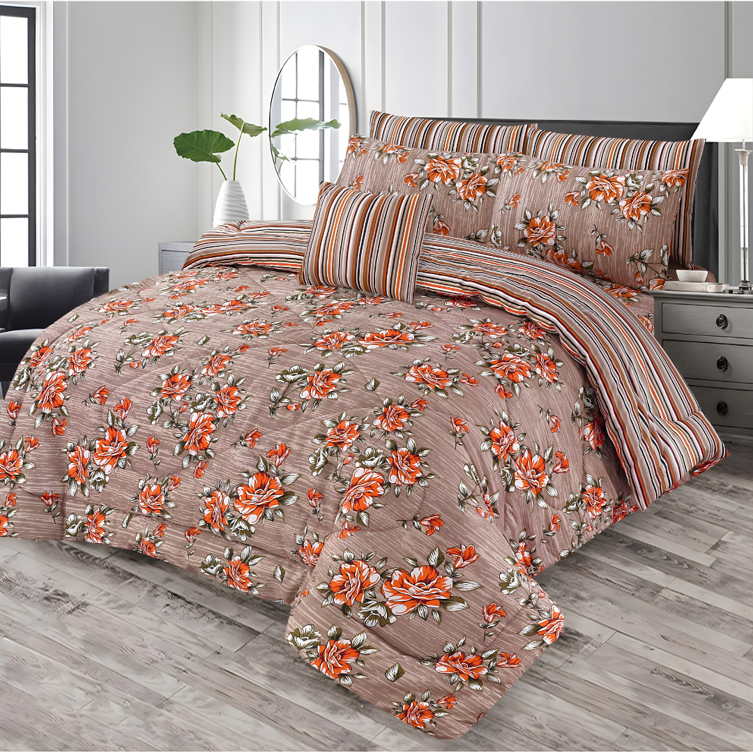 Premium King Size 7-Piece Comforter Set | Complete Bedding Collection