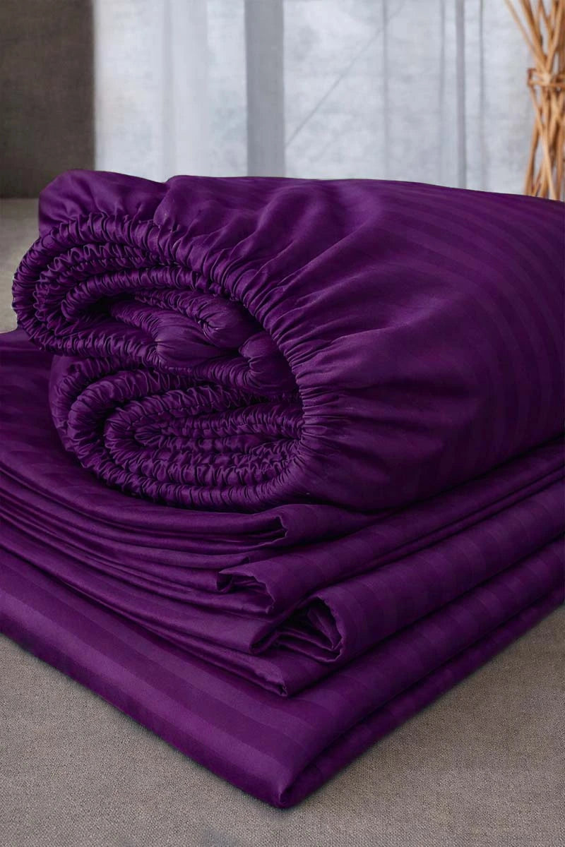 Deep Purple Quilt Cover Set (6PCS - King Size)
