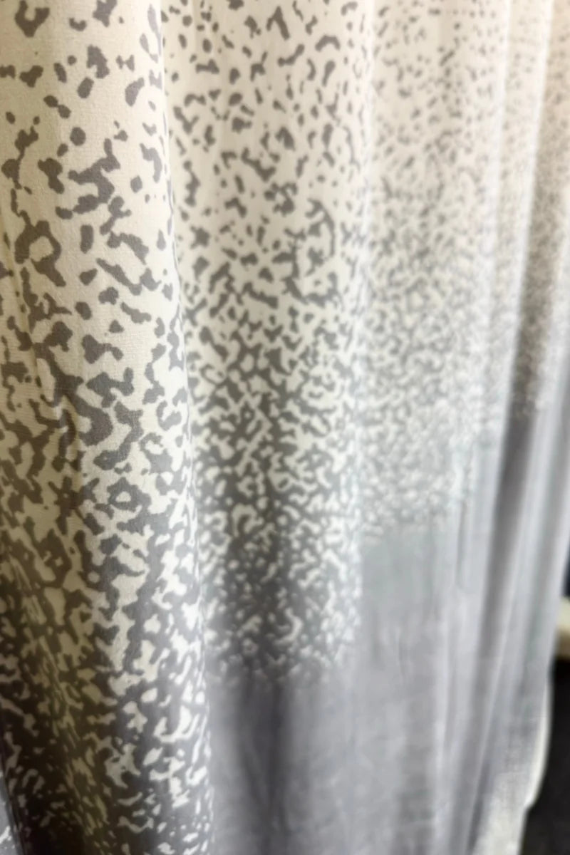 Gray Ombre Speckled Velvet Curtain Set – Stylish & Modern Home Décor
