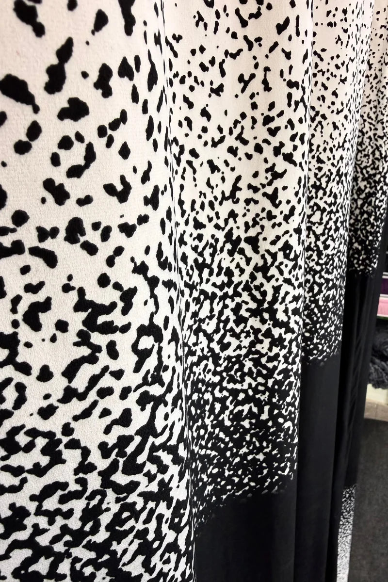 Black Ombre Speckled Curtain Set – Stylish & Modern Home Décor