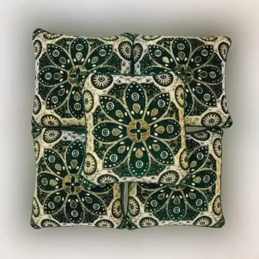5 PCS Velvet Jacquard Cushion Covers Set