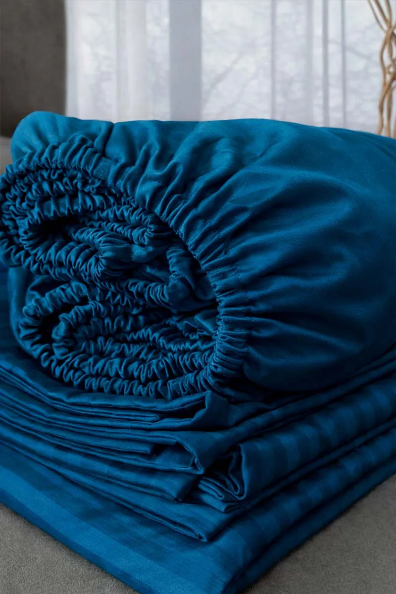 Royal Teal Quilt Cover Set (6PCS - King Size)