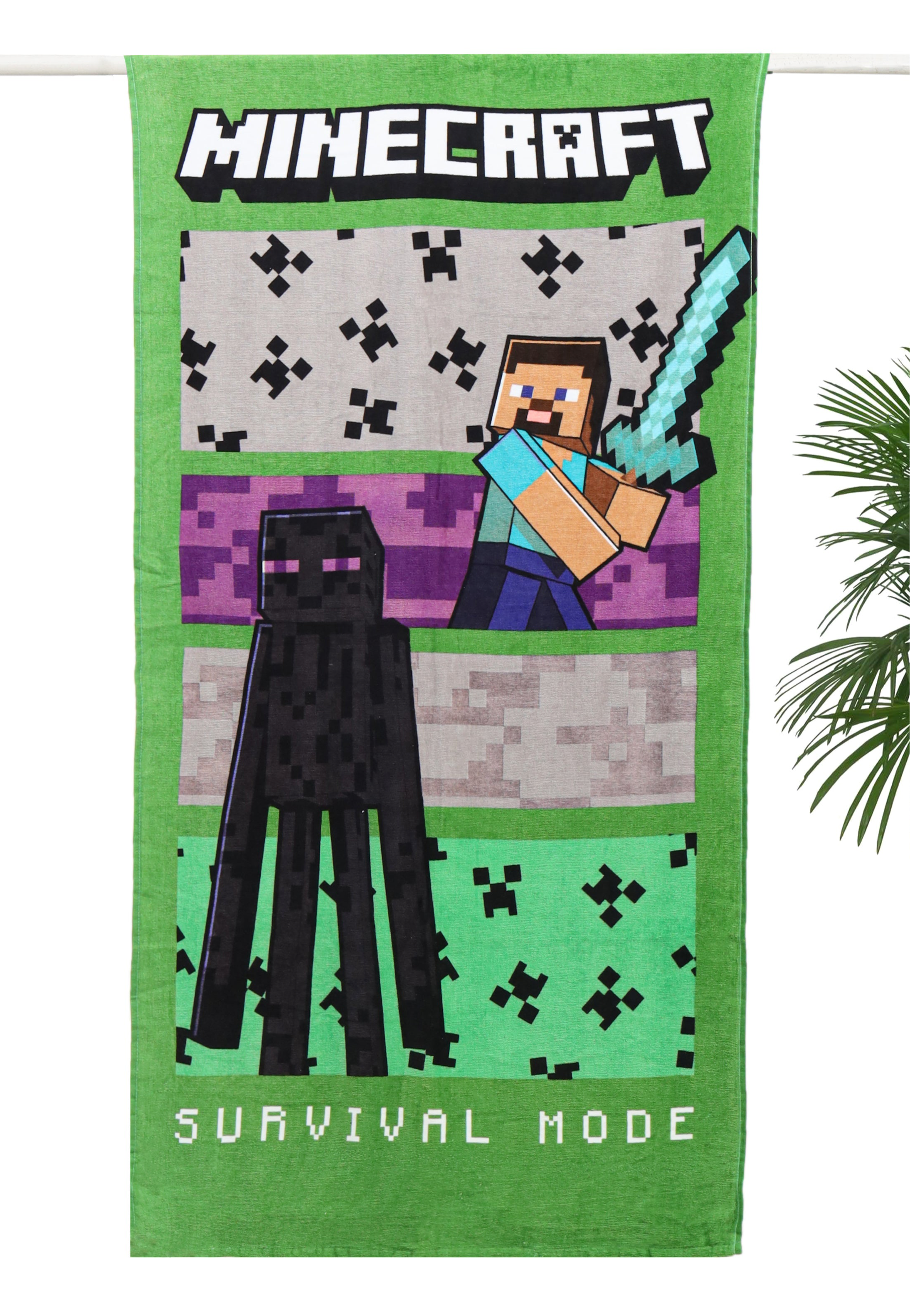 Mincraft Cartoon Towel – Perfect for Toddlers & Young Children