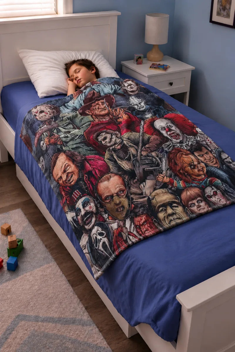 Kids Premium Fleece Blanket – Soft Character Design – Size (58" x 39")