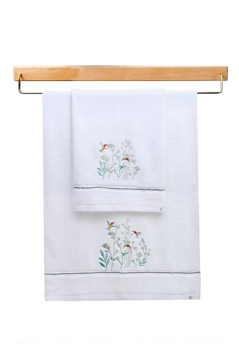 Embroidery Towel Set | 2-Pcs | ST- 4014