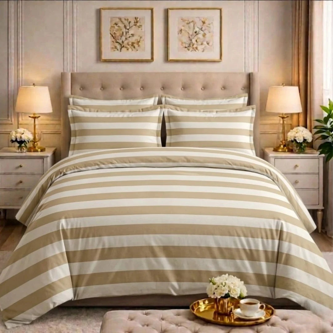 Luxury Export Cotton Double Bed Comforter Set – 87x95 Bedsheet & Pillow Covers