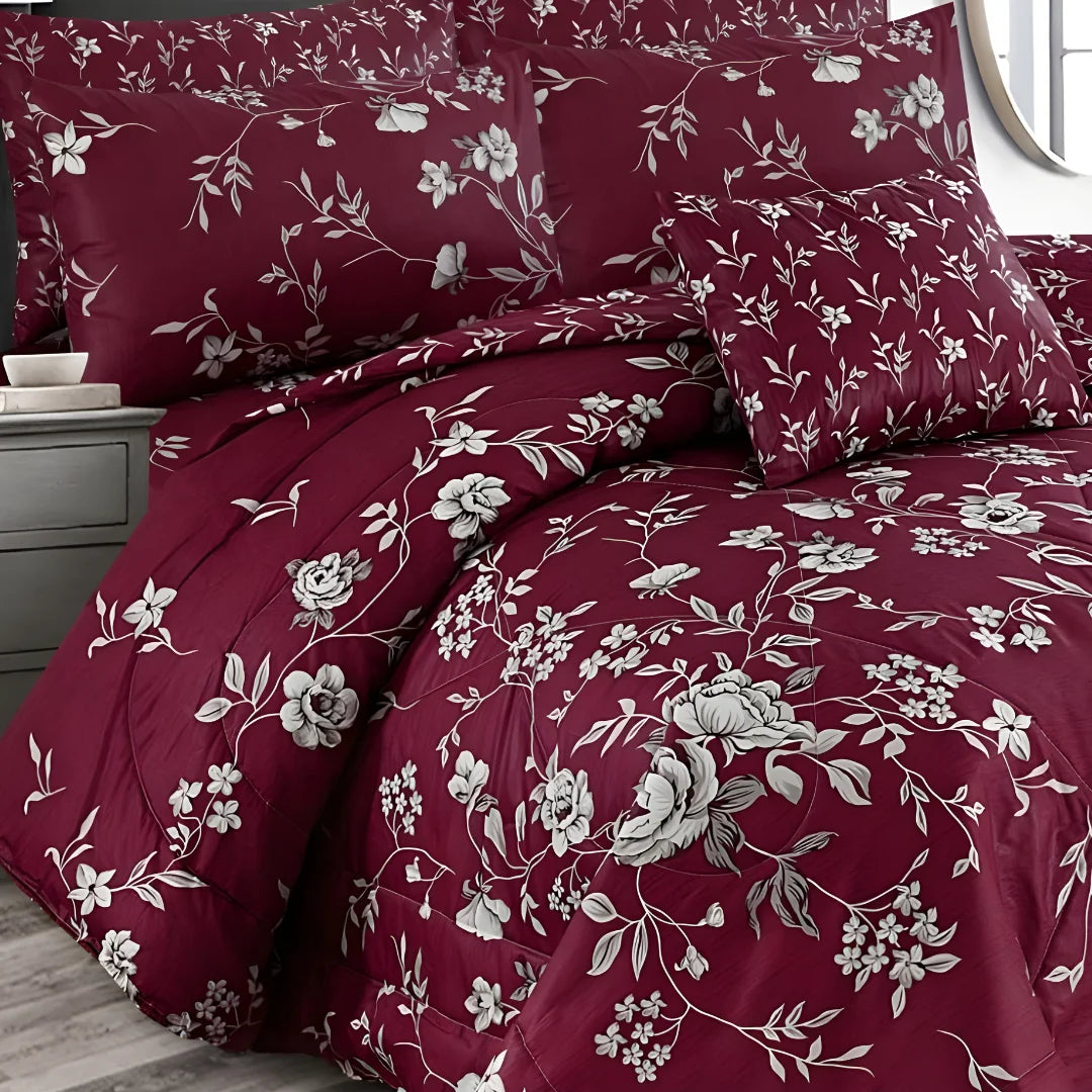 Premium King Size 7-Piece Comforter Set | Complete Bedding Collection