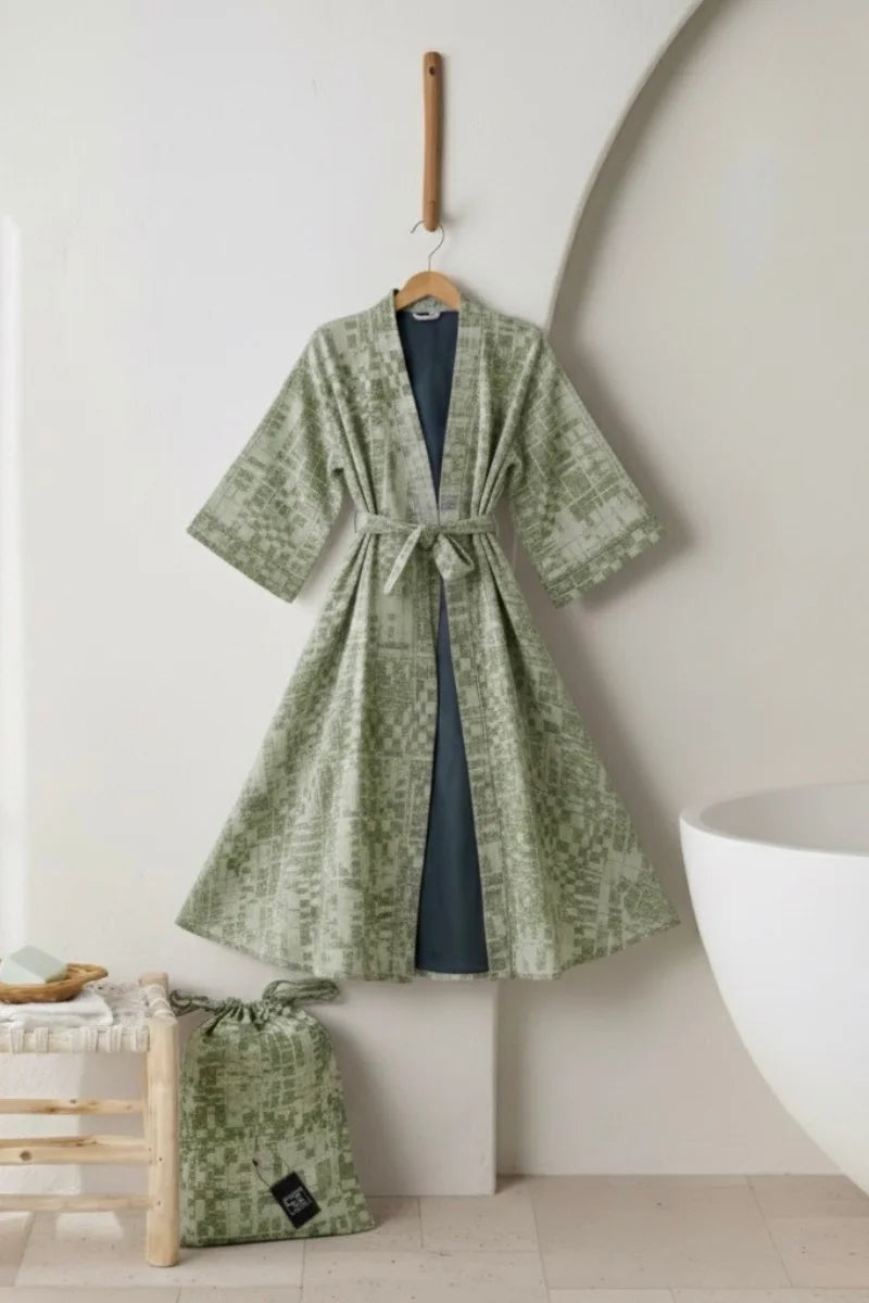 Waffle Bathrobe | beautiful diet yarn Bathrobe Set | women | Soft & Stylish