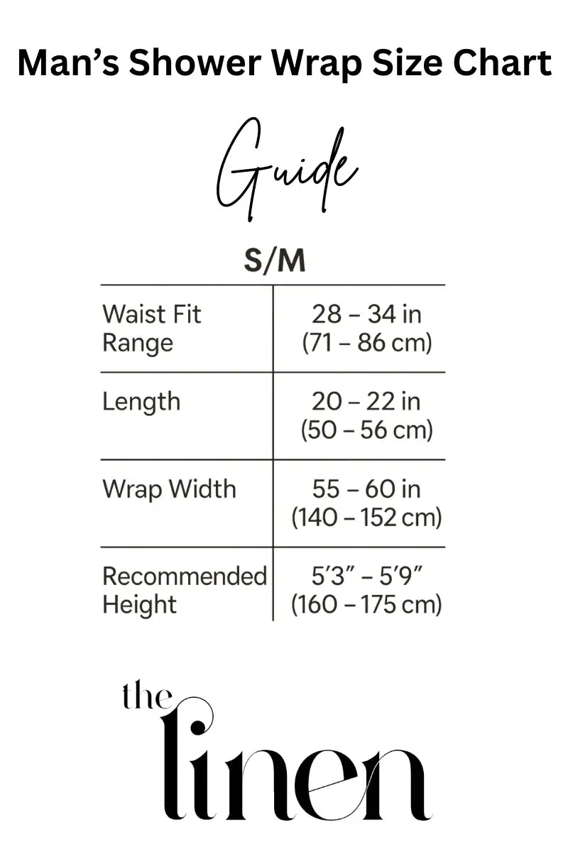 Men’s Shower Wrap White