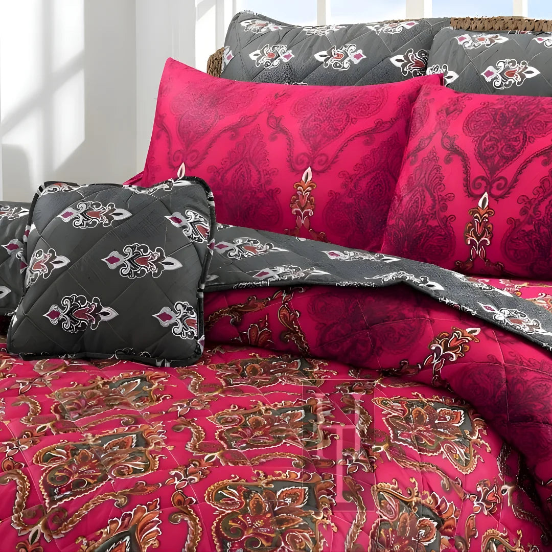 Premium King Size 7-Piece Comforter Set | Complete Bedding Collection