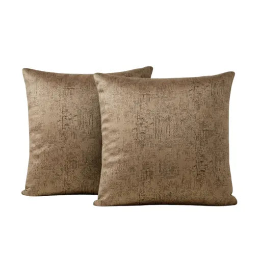 Bronze Textured Velvet Cushion – Luxury Feel & Hidden Zip (Pack of 2)
