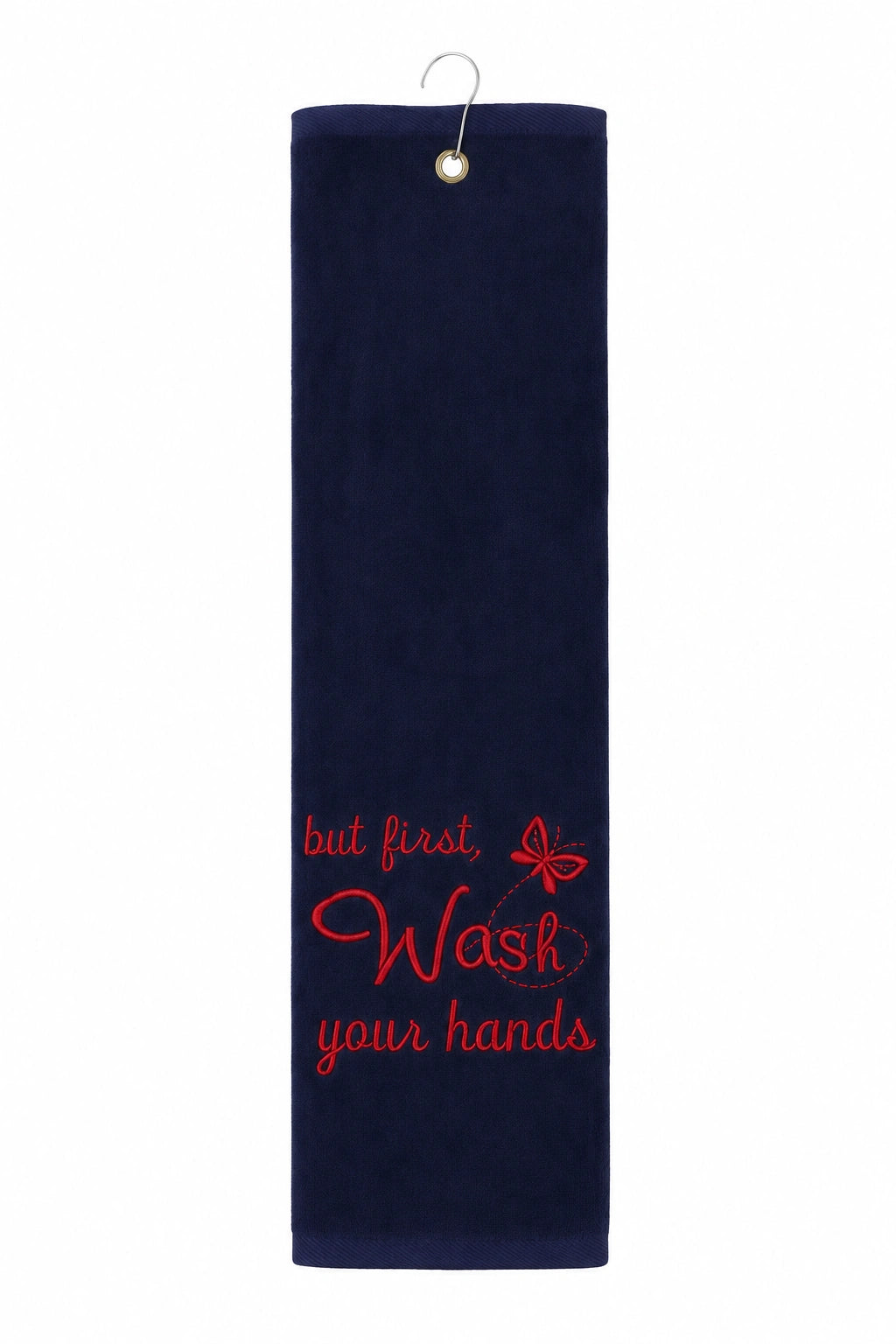 Premium Embroidered Kitchen Duster – 12 × 20 Inches | Beautiful Quote Desig